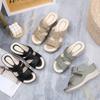 Fashion Women's Sandals Fashion Wedges Platform Sandal Summer Open Toed Beach Slippers for Women Leather Casual Sandals Sandalias Mujer
