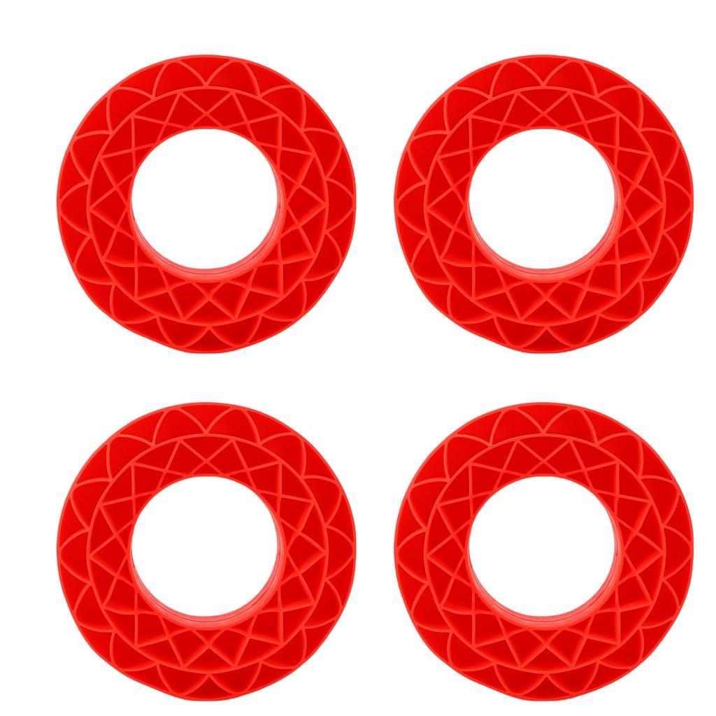 4Pcs Silicone Tire Insert Fit for SCX10 III 106x42mm Vibrant Color 1.9in Tire Foam Set Red