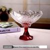Десертная чаша и тарелка для фруктов Flavinmci в европейском стиле из рельефного стекла