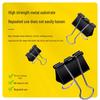 Deli 15mm Black Metal Binder Clips - 5 Tubes