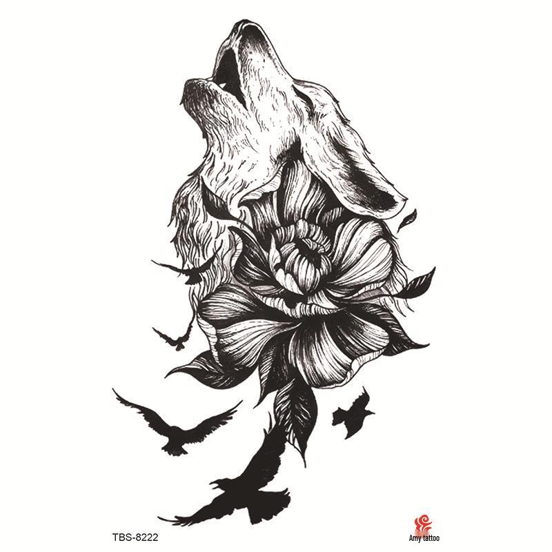 Водонепроницаемый набор тату-наклеек на всю руку с тотемными символами