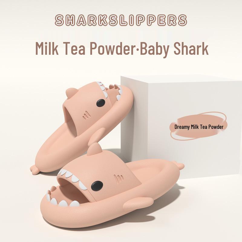 Шлепанцы-акулы на толстой подошве: Забавный дизайн «наступающий на какашку» для мужчин и женщин, в мультяшном стиле для помещений и улицы.