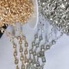 Shiny Necklace Chain Crystal Beads Beaded Making 1Meter Crystal Beads Chains