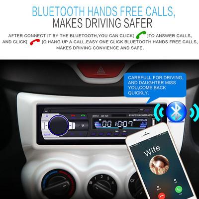 JSD-520 Автомагнитола Кассетный магнитофон Bluetooth MP3-плеер FM Аудио Стереоприемник Музыка USB/SD В приборную панель AUX-вход