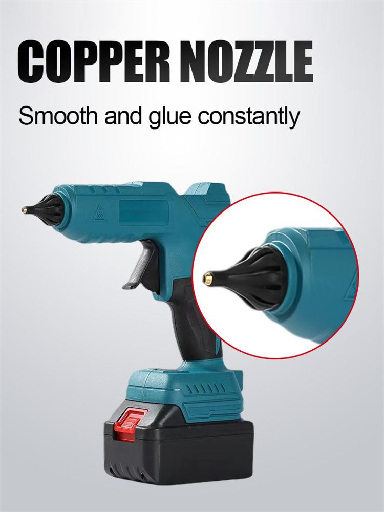 Электрический пистолет для термоклея для аккумулятора Dewalt/Makita/Milwaukee 18 В Электрический клеевой пистолет Клеевой стержень 11 мм Пистолет для горячей сварки воздухом