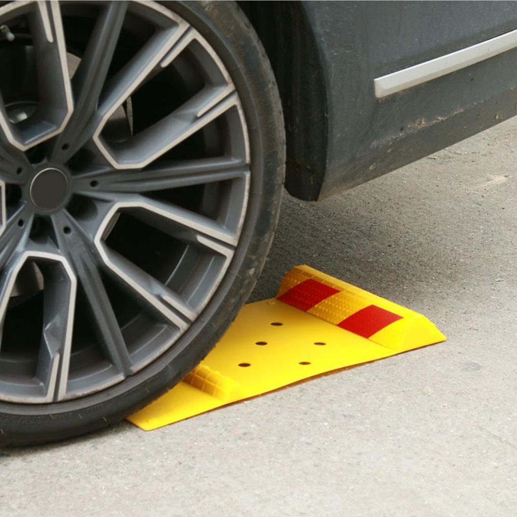 Garage Car Parking Mat Anti-Skid Rubber Parking Mat High Visibility Wheel Stabilizer Guides Stops For Automotive Sedan SUV Golf