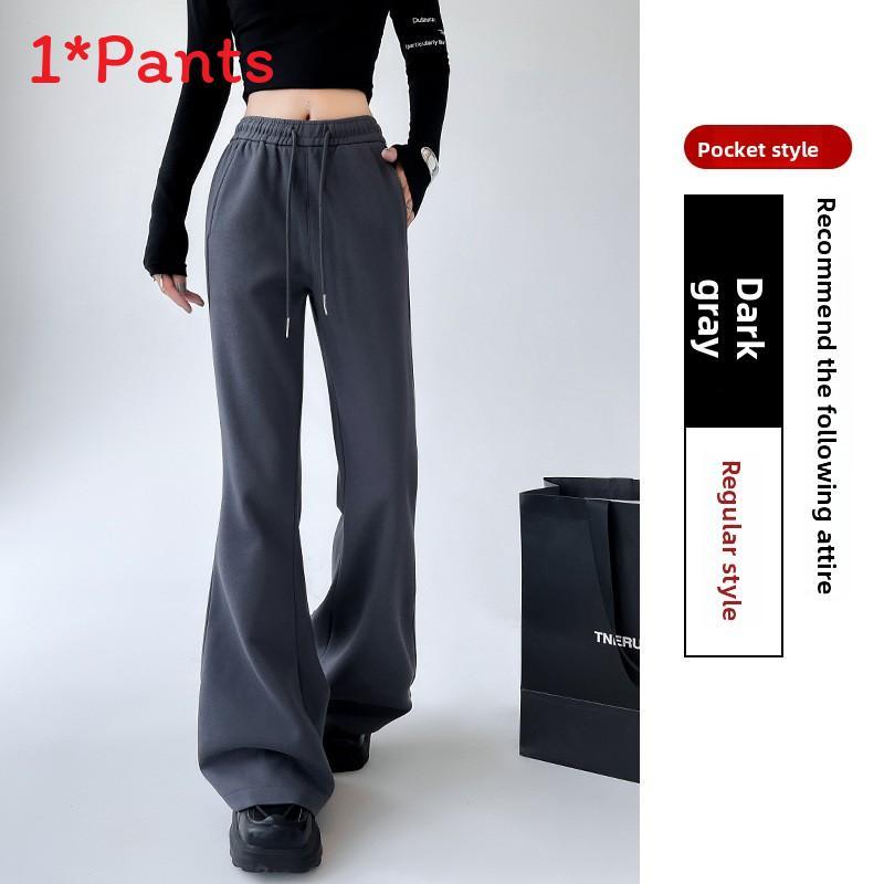 Casual Womens Wide Leg Pants With Cotton Blend For Fall Winter Streetwear