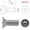 Car Brake Disc Hex Socket Countersunk Bolt Screws For Saab 9-3 D75 D79 E79 YS3F E50 CHEVROLET SPARK M300 Captiva C100 C140