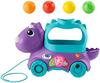 Игрушка-каталка Fisher-Price «Динозавр с шариками», Французская версия, Интерактивный ходунок-развивашка со светом и музыкой для детей от 1 до 3 лет