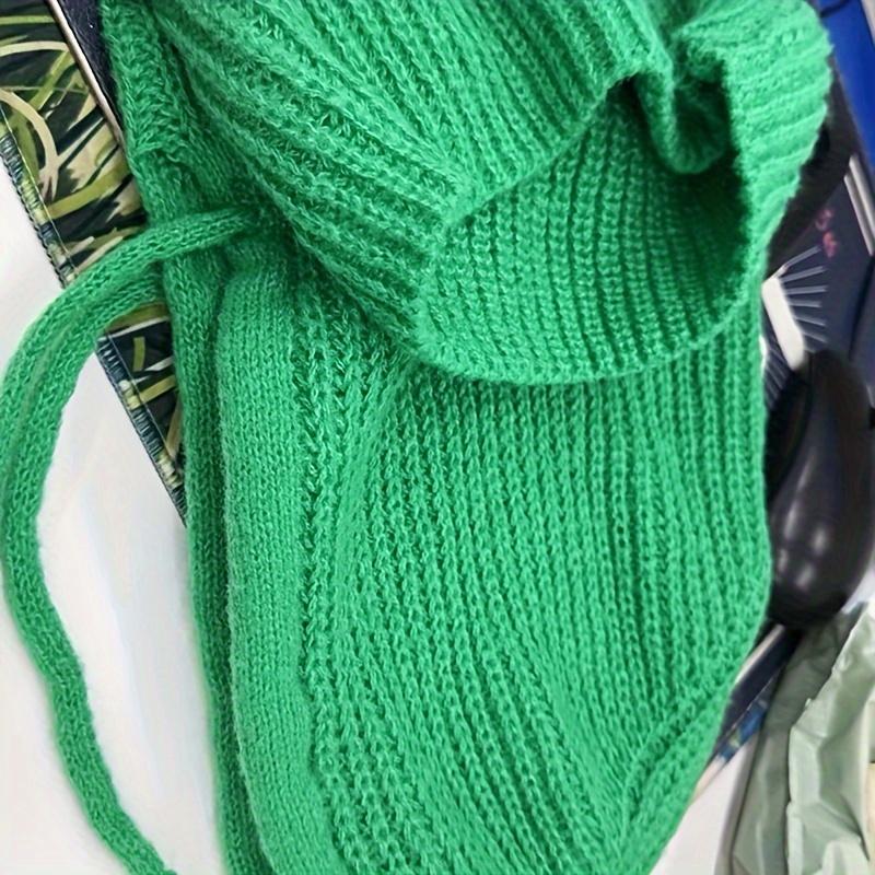 1PC Couple Solid Color Woolen Hats Women Winter Thick Knitted Warm Ear-protection Hooded Scarf