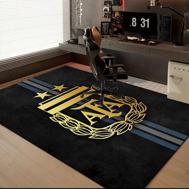 Argentina Football club Printed Office Carpet Chair Cushion Entryway Rug, Rugs for Living Room, Bedroom Christmas gifts