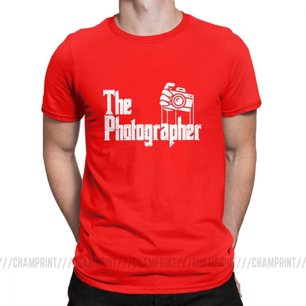 The Photographer T Shirt Men S 100 Cotton Hipster T Shirt O Neck The Godfather Tees