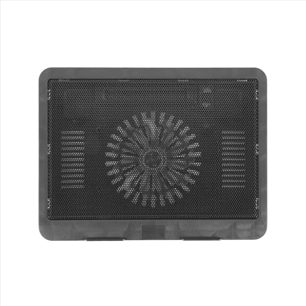 Portable Adjustable Laptop Cooling Pad USB Port Metal Mesh Laptop Cooler Fan LED Light Notebook Cooler Office
