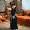 Halloween Children's Costume Show Costume Skull Children's Costume Girls Long Dress Witch Vampire Funny Dress