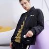 Fila Letter Print Sports Casual Long Sleeve Cotton Jacket Winter Men Jacket Black F51M249999F-BK