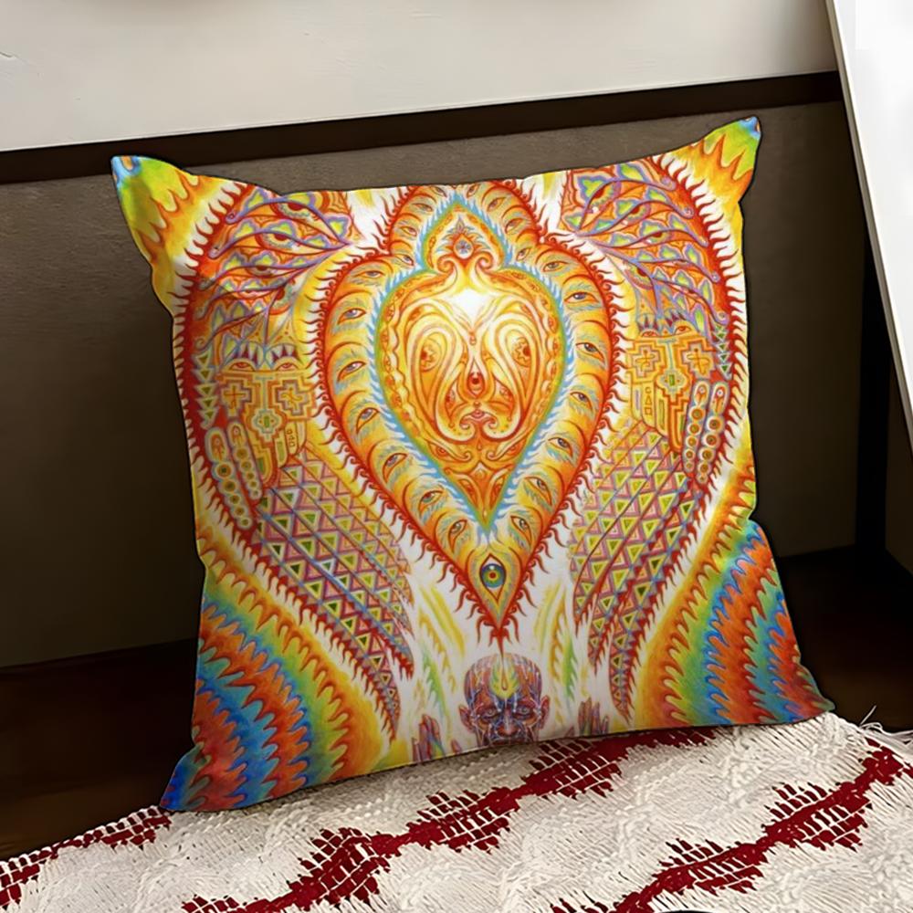 AAlex GreyS Art Cushion Cover Reversible Soft Durable Pillow Cover Home  Car MultiScene Use for Daily Comfort