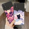 Black Cat Starry Night Phone Cover Case for Motorola Moto G32 G51 G73 G22 Edge40 G71 G53 G30 G60s G52 G50 Edge 20 Pro 30 Lite