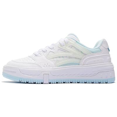 Li Ning Floating Fabric Classic Casual Low-Go Shoes Women sneakers Standard-White AGCS078-1