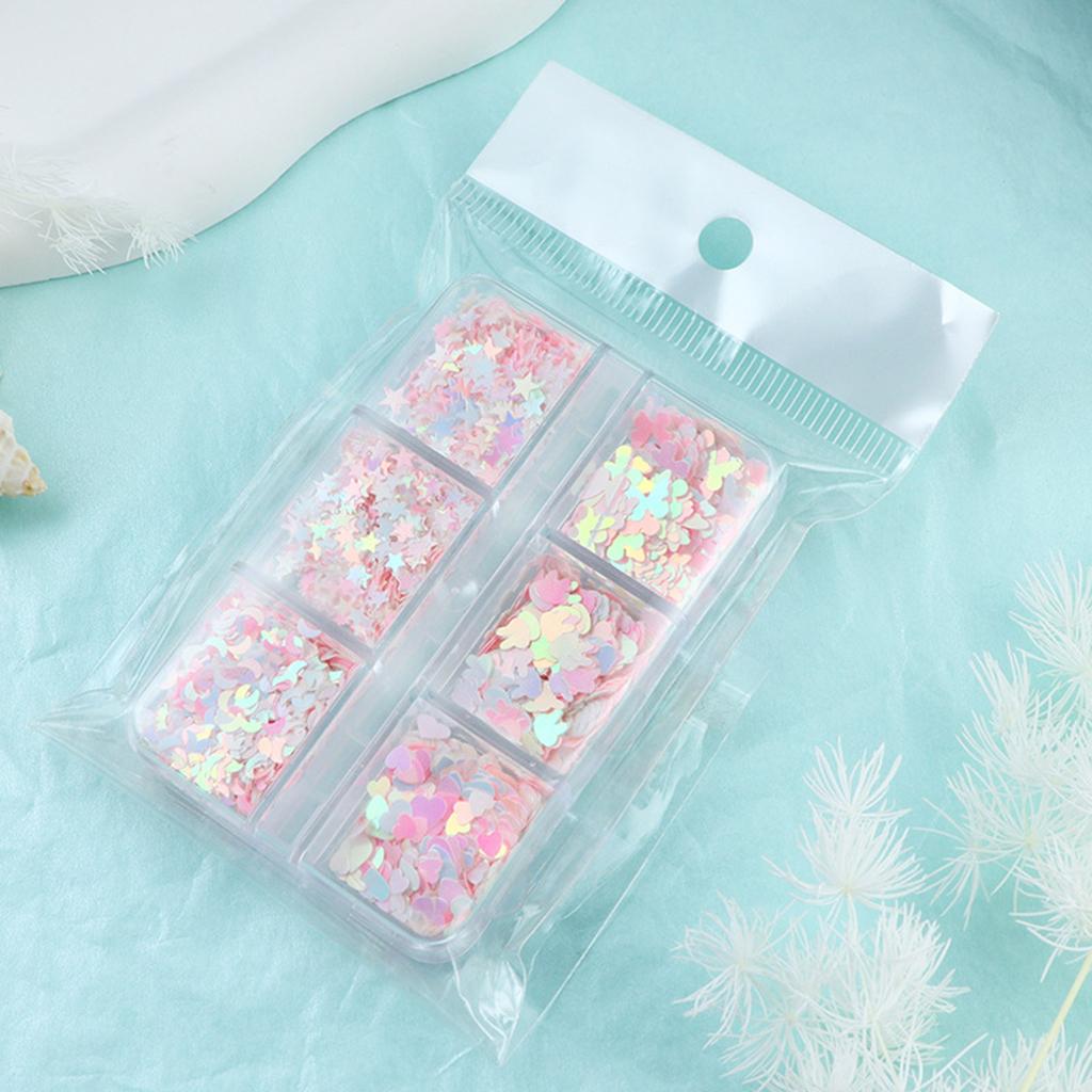 Бабочка DIY очаровательные блестящие хлопья маникюрные украшения блестящие блестки сверкающие блестки смесь ногтей блестящая смесь для девочек