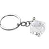 3D Ice Cube 3D Geometric Ice Keychain Ice Cube Acrylic Pendant  Zinc Zinc Alloy Charms Gifts