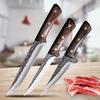 3pcs Stainless Steel Boning Knife Chef's Knife Fruit Fish Vegetable Butcher Meat Cleaver
