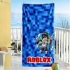 Пляжное полотенце Roblox Мягкое Прочное Быстросохнущее Удобное Легкое Идеально для Путешествий Йоги Кемпинга и Плавания