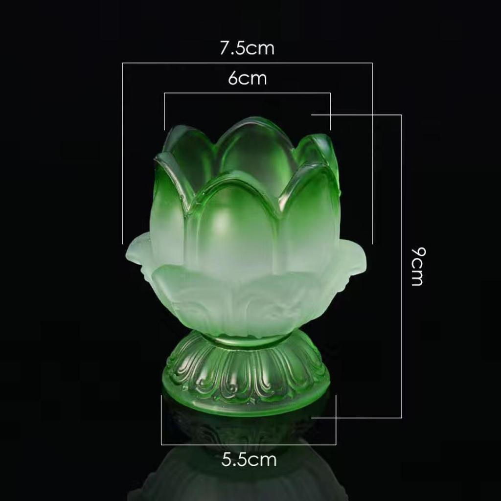 Подставка для лампадки из стекла лотоса: Жаростойкая свеча/масляная лампа для 24-часового использования