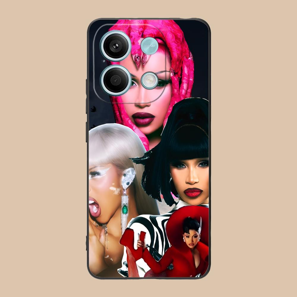 Cardi B Matte TPU Mobile Phone Case for Xiaomi 15 14 13 12 Mi 11 T Ultra Lite Pro S X 5G Colorful Printing Cover