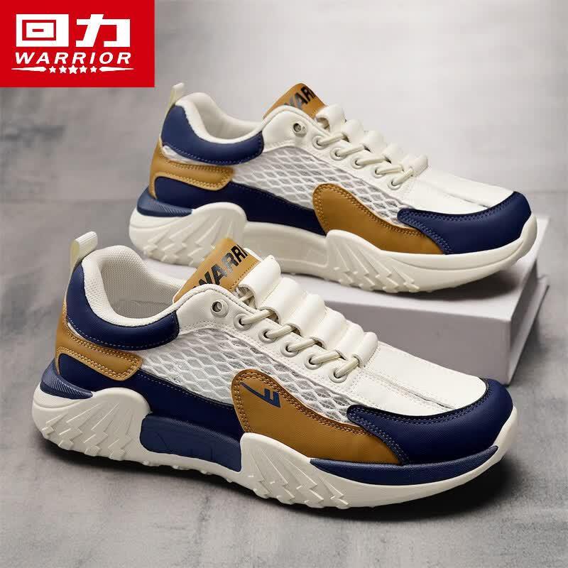 Warrior Мужские дышащие сетчатые кроссовки-слипоны Agam в стиле "Dad Shoes"