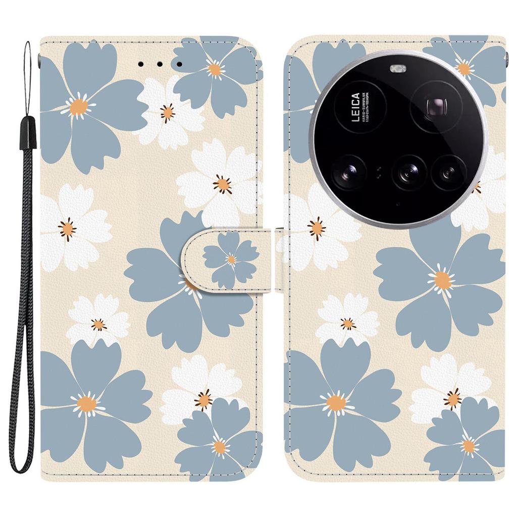 For Xiaomi 15 Ultra Wallet Case Pattern Printing Leather Stand Phone Cover with Strap