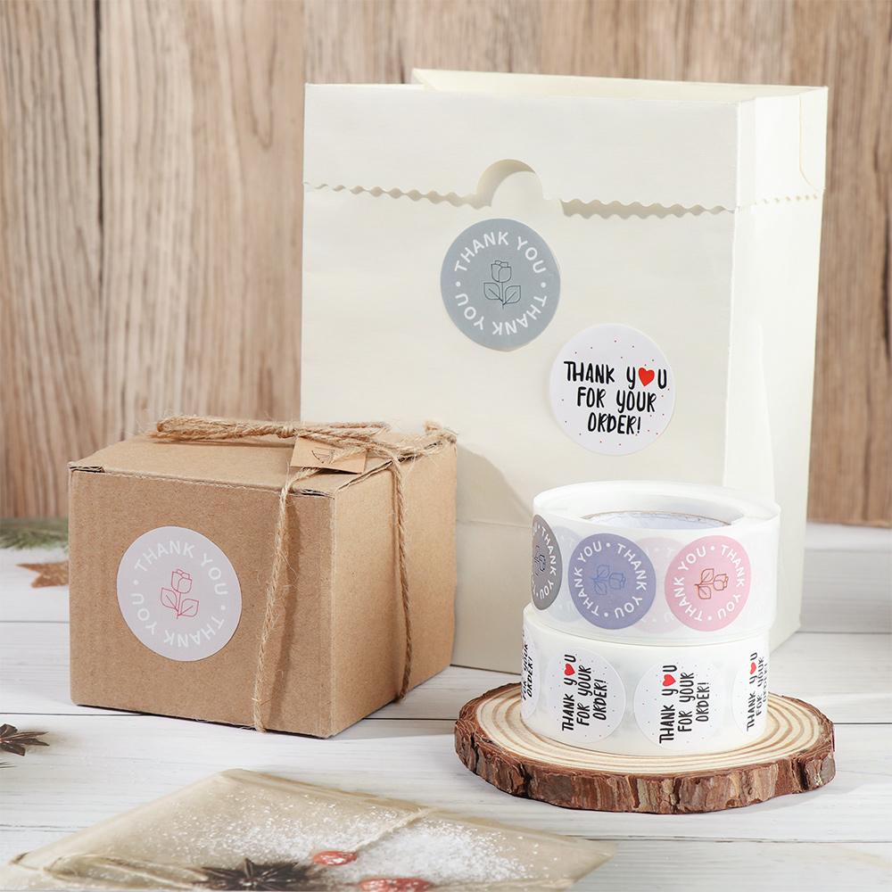 Craft Party Wedding Decor Cookie Bags Package Label Sealing Tag Gift Paper Stickers Thank You