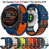 Outdoor Sports 22/26mm Silicone Watch Band For Garmin Fenix 8 E 5 5X 6X 6 7 7X Pro/TACTIX/Mk2 Mk2i G1/Enduro 2 3 QuickFit Strap