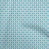 oneOone Хлопок Стрейч Светло-синяя Ткань Геометрический DIY Одежда Стегальная Ткань Ткань с Принтом За Ярд 40 Дюймов