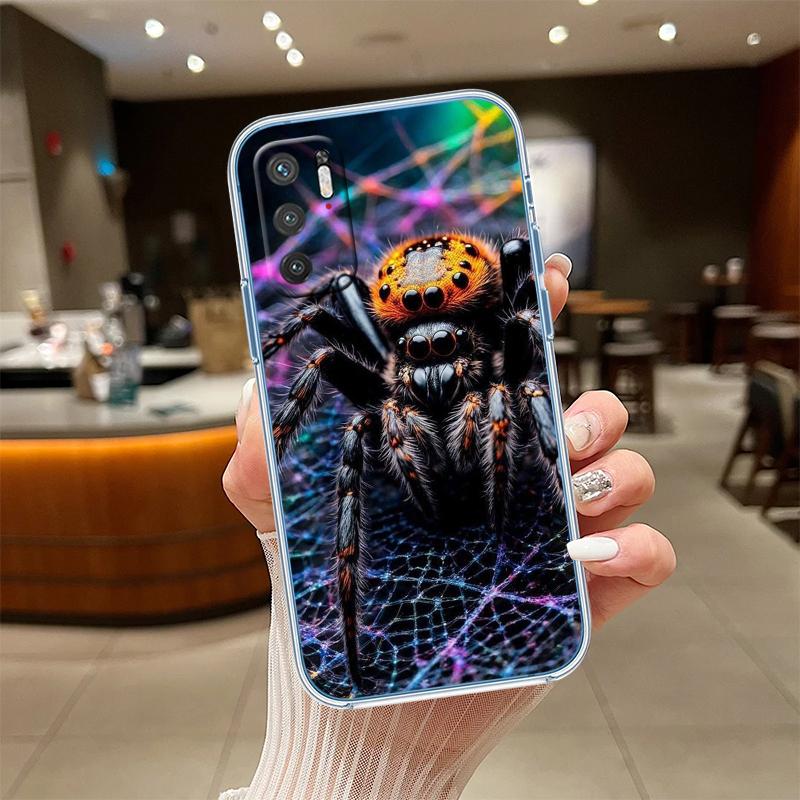 NH40 Spider Transparent Phone Case for LG K22 K30 K40 K40S K41 K42 K50 K50S K51 K51S K52 K61 K62 K71 K92 Q60 Q61 V40 V50 V60