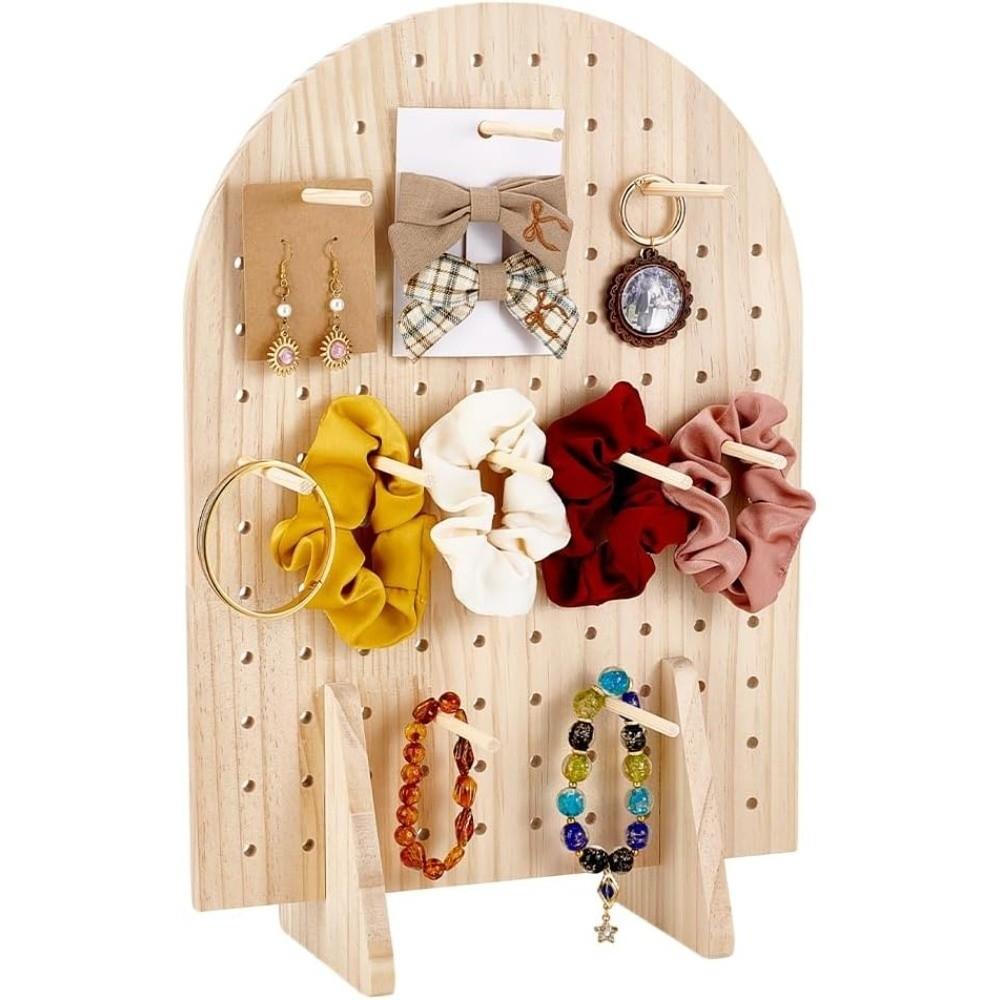 Decoration Pegboard Display Stand Tabletop Display Organizer for Necklaces Keychains Earrings Pins