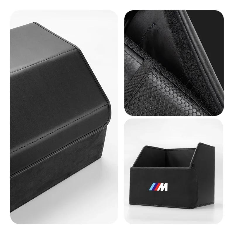 BAGC4 Car Sticker Foldable Car Boot Organiser Large Capacity Travel Storage Box For BMW M Performance 1 2 3 4 5 7 Series X1 X2 X3 X4 X