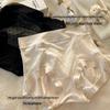"Lace High Waist Tummy Control Mulberry Silk Panties for Women - Antibacterial, Seamless, Luxury Style, Large Size"