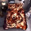 Комплект постельного белья с изображением животных King Size с изображением индийского волка и ловца снов Комплект постельного белья с изображением животных для детей-подростков из полиэстера и экзотического богемного стеганого одеяла