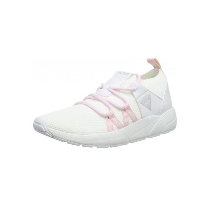 Baskets Femme - Guess - Veller Blanc - Taille 36 EU - Dessus Synthétique - Semelle Plat