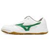 School Indoor Durable Low-Top Badminton Shoes Unisex Sneaker White Green 29KV13035