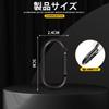 Carabiner, Multifunctional Carabiner, Aluminum Alloy O-ring, Black, Mini Carabiner, D-type