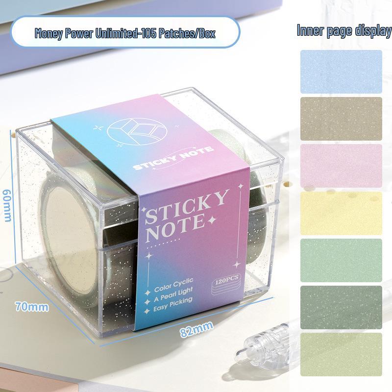 Перламутровые мультяшные липкие заметки-наклейки - Милые, Свежие, Креативные маркеры