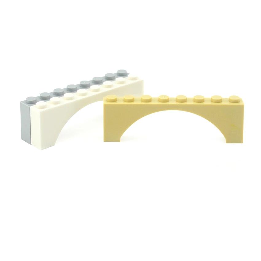MOC Кирпичи Арка 1x8x2 Строительные Блоки Совместимые с 3308 16577 Собираемые Детали DIY Образовательные Творческие Игрушки для Детей