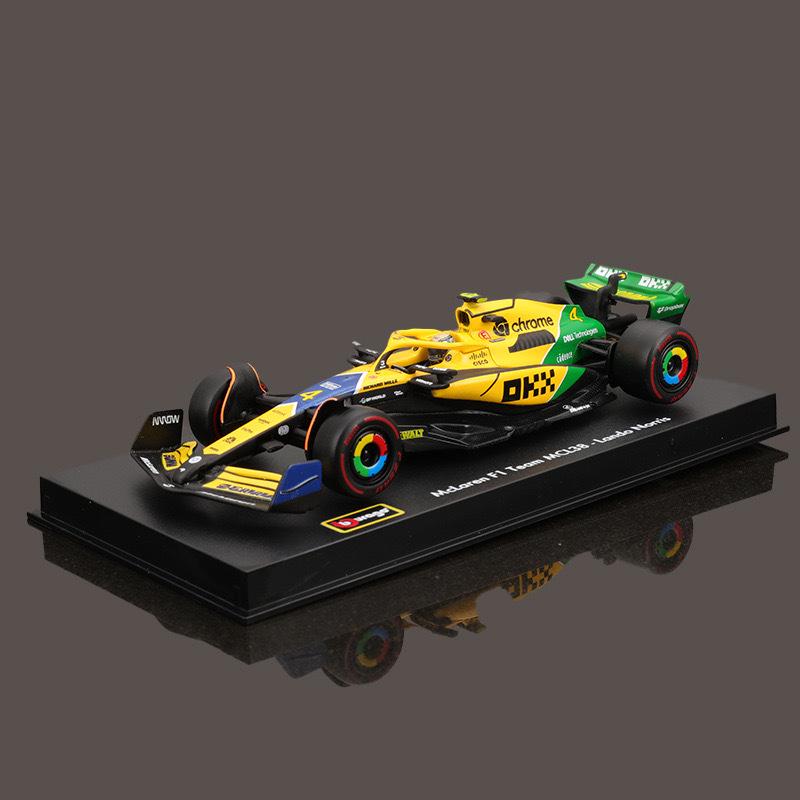 Ббураго 1:43 McLaren MCL38 2024 Гонка Формулы-1 Монако Модель сплавной машины