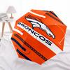 Printed Denver Broncos LOGO Folding Umbrella,Outdoor,Leisure,And Travel Umbrella,Durable Umbrella Fabric,Birthday And Holiday Gift