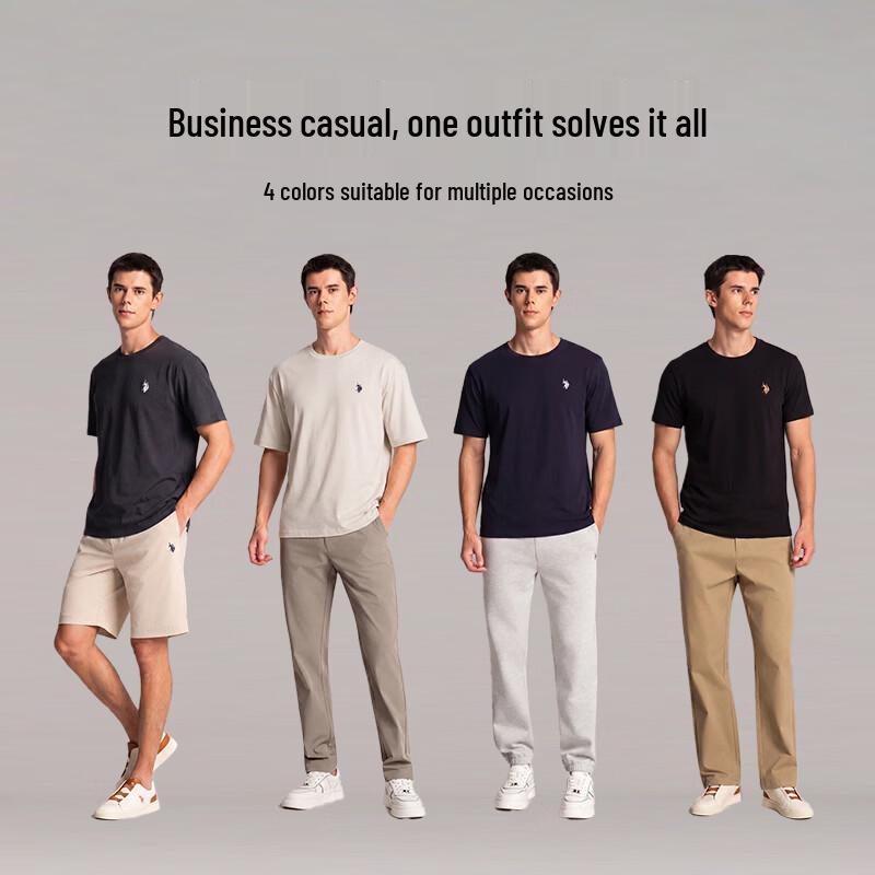 U.S. Polo Assn. Мужская повседневная футболка с коротким рукавом