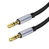 Nylon Braided 3.5mm Male To Male AUX Audio Cable for Car and Mobile Headsets