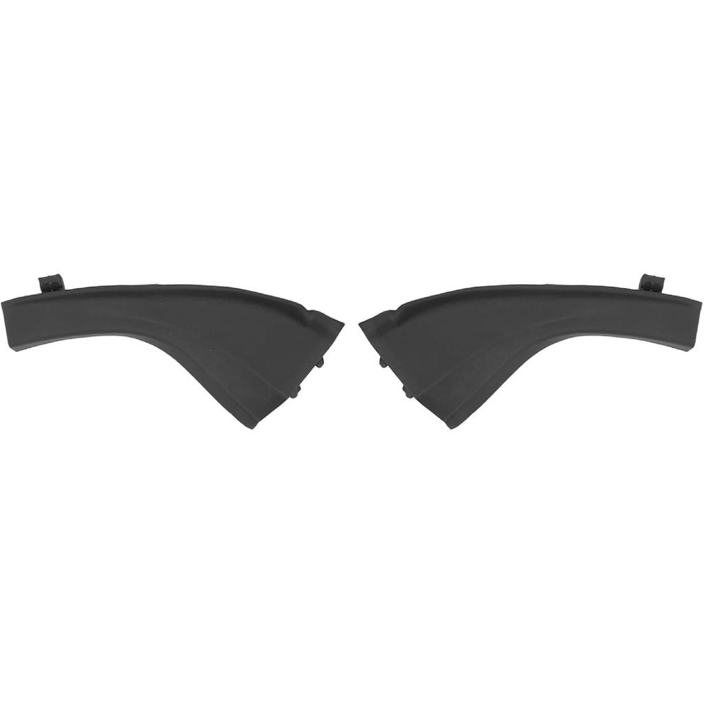 Front Wiper Side Cowl Extension Cover, Black Professional Exquisite Appearance 53866 42012 2PCS for 2006 To 2012