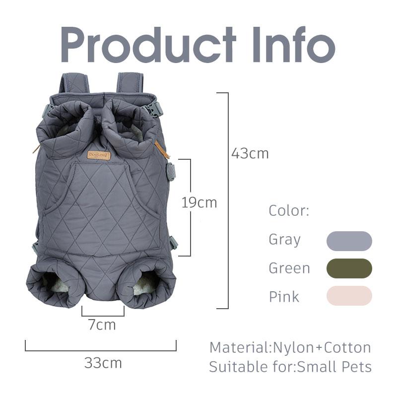 Дизайнерский рюкзак-переноска для собак, зимняя теплая сумка-переноска для домашних животных, комфортная дорожная сумка, регулируемая для маленьких и средних домашних животных, уличные аксессуары