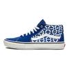 Supreme x Vans Grosso Mid Монограмма S - Королевский Унисекс Кроссовки Синий Белый VN0A5KS15YE